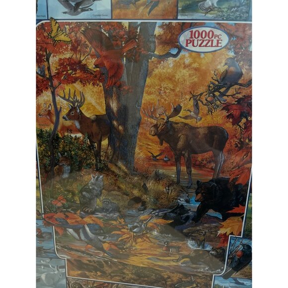 White Mountain Puzzles Friends of the Forest 1000 ExLarge Pc’s New SEALED 24x30 - Picture 2 of 7